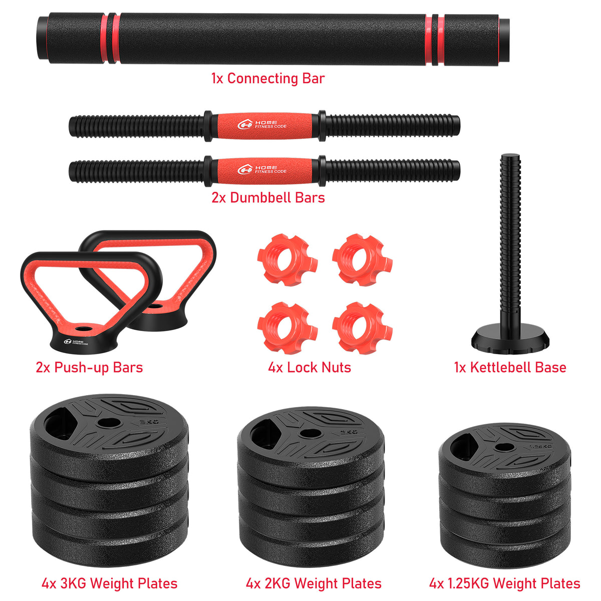 4 In 1 Multifunctional Dumbbell Set