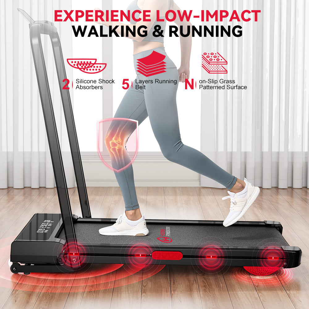 Folding Treadmill Y3 with Brushless Motor, 12% Auto Incline