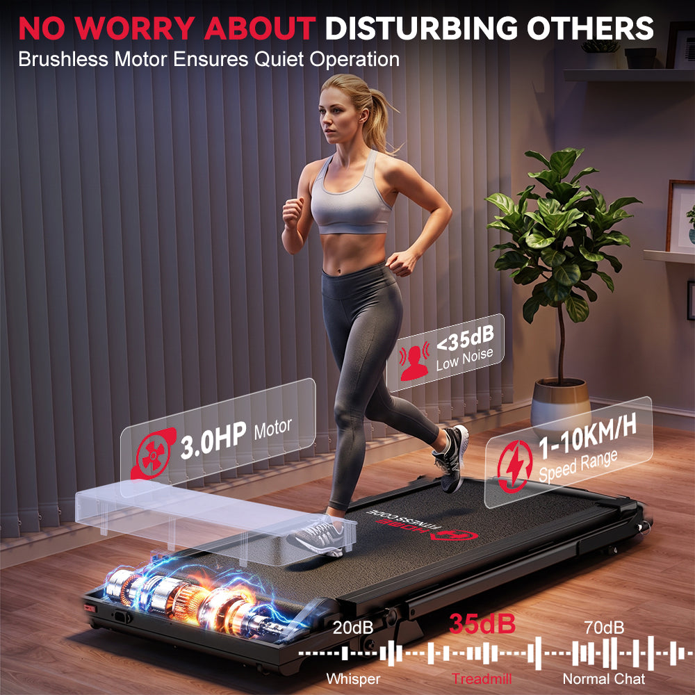 Folding Treadmill Q2 Pro with 5% Manual Incline, Speed 1-10KM/H (New Version)
