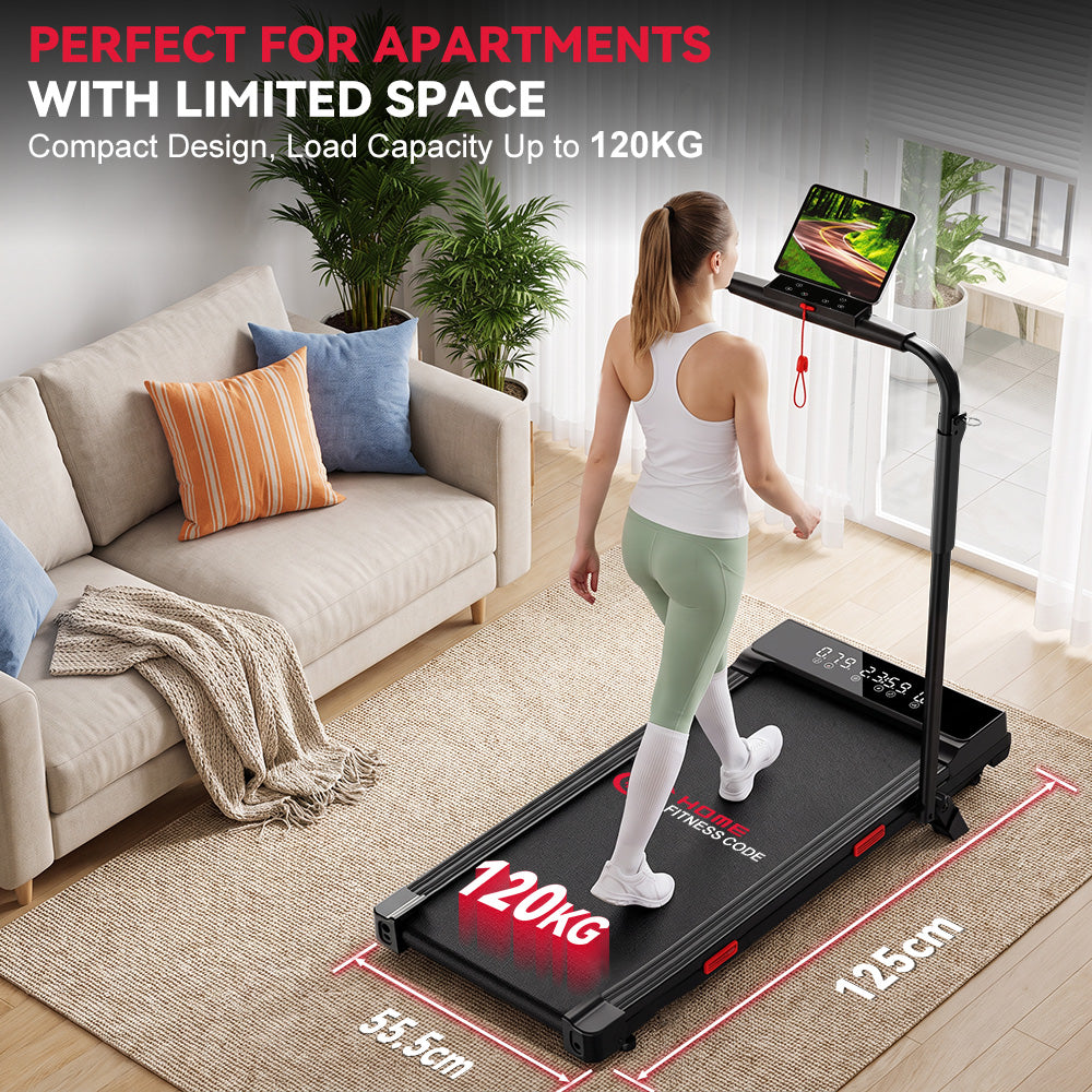 Folding Treadmill Q2 Pro with 5% Manual Incline, Speed 1-10KM/H (New Version)