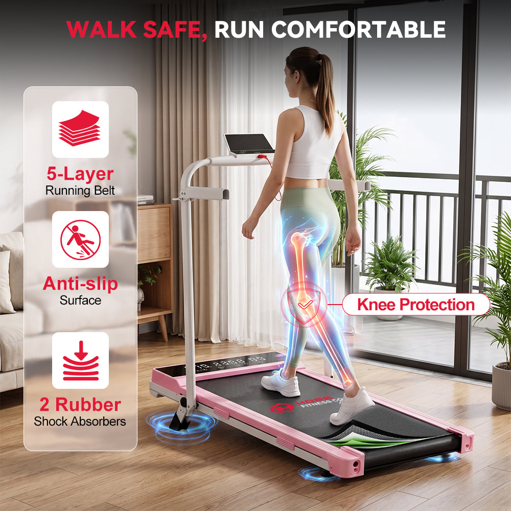 Folding Treadmill Q2 Pro with 5% Manual Incline, Speed 1-10KM/H (New Version)