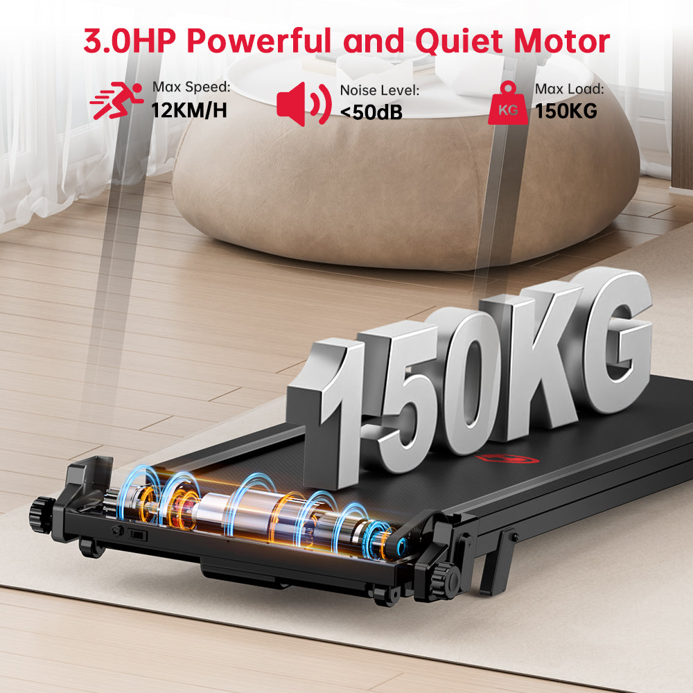 Folding Treadmill Q8, Speed 1-12KM/H, 5% Manual Incline