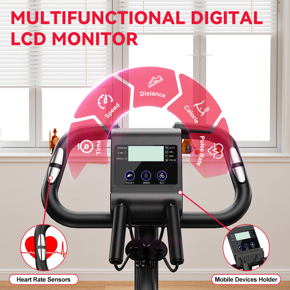 Foldable Exercise Bike, Magnetic Resistance
