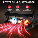Folding Treadmill Q5 with Incline, Brushless Motor, Speed 1-12KM/H