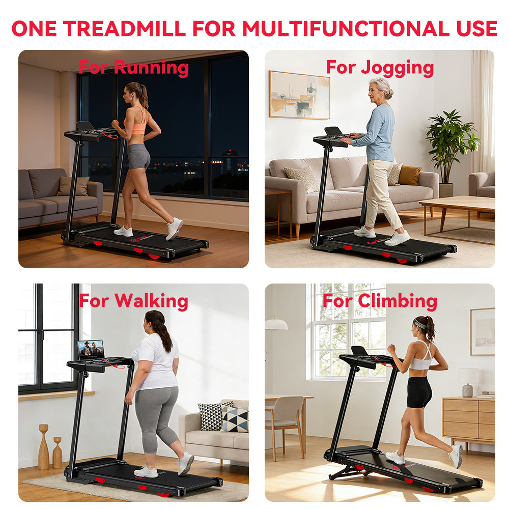 Folding Treadmill Q5 with Incline, Brushless Motor, Speed 1-12KM/H