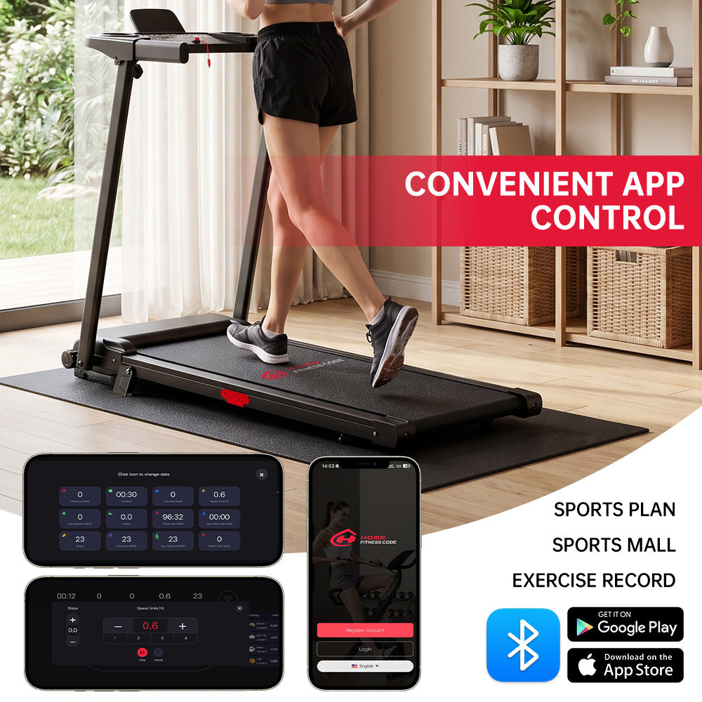 Folding Treadmill Q5 with Incline, Brushless Motor, Speed 1-12KM/H
