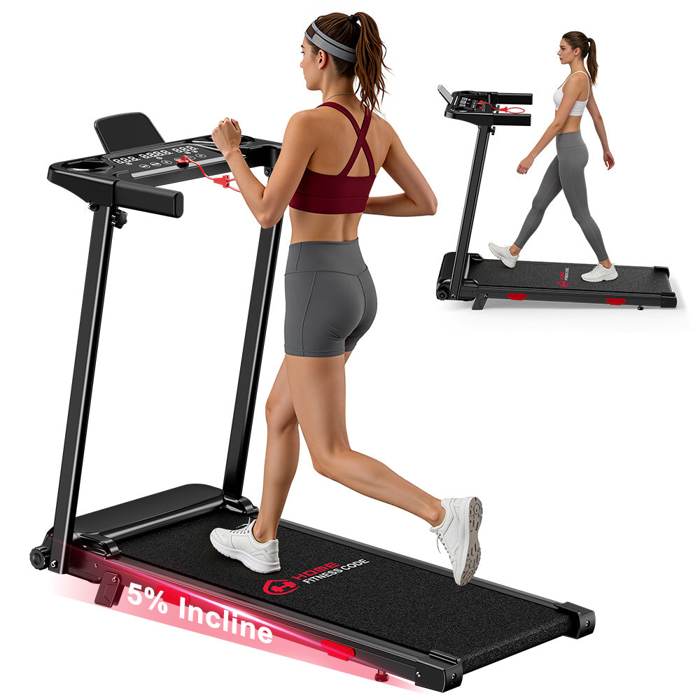 Folding Treadmill Q5 with Incline, Brushless Motor, Speed 1-12KM/H