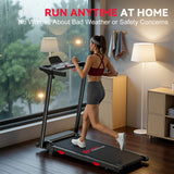 Folding Treadmill Q5 with Incline, Brushless Motor, Speed 1-12KM/H
