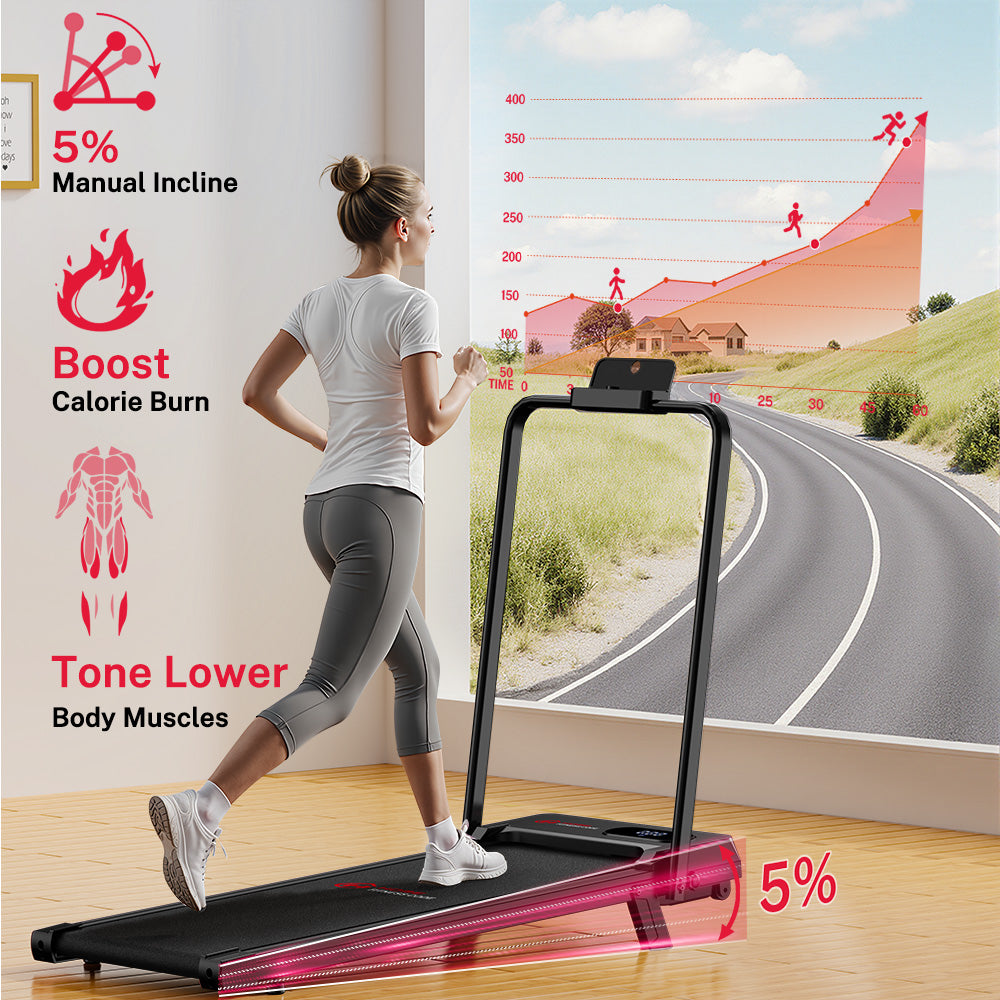Treadmill T7, Speed 1-6KM/H, 5% Manual Incline