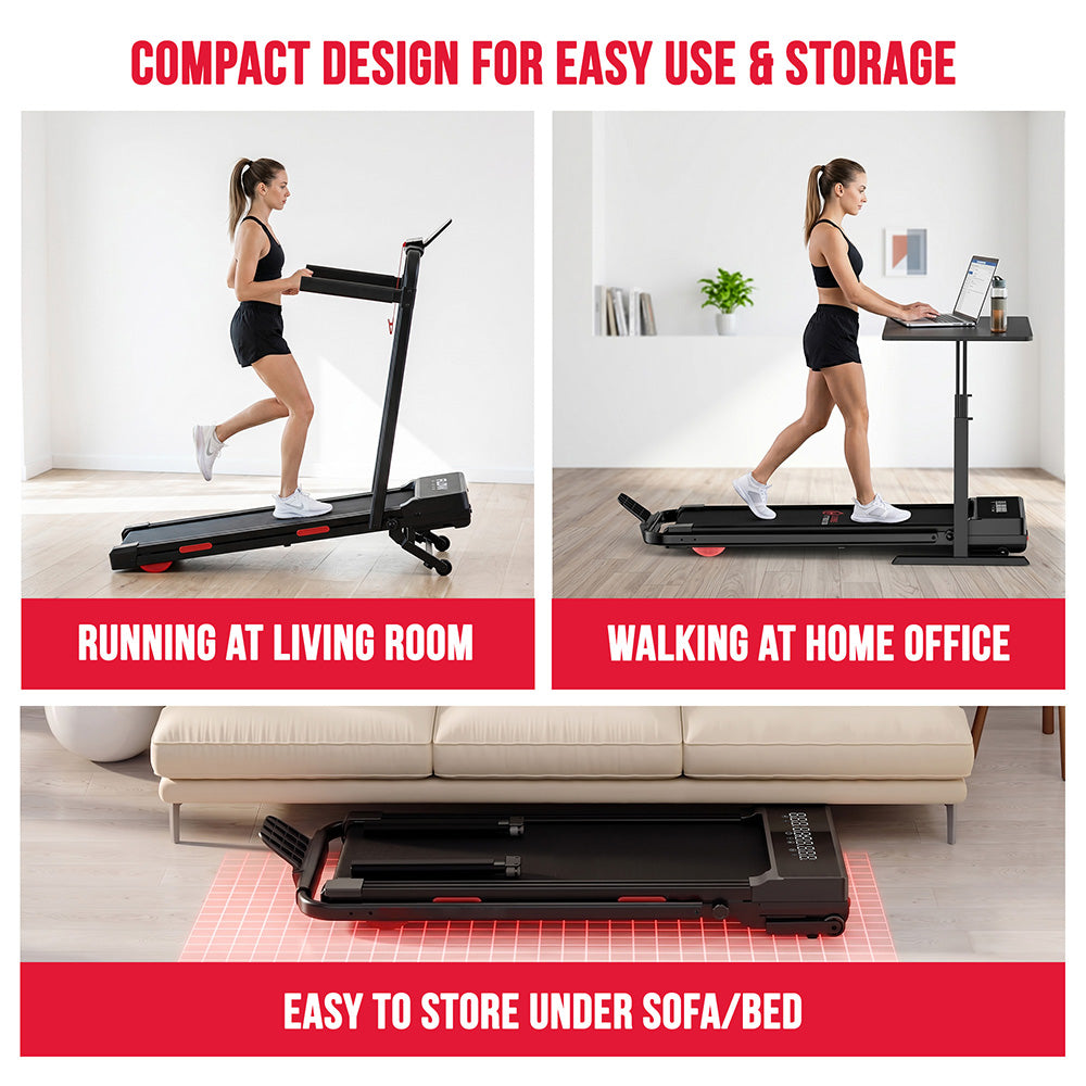 Folding Treadmill Y5 with Brushless Motor, 0%-15% Auto Incline