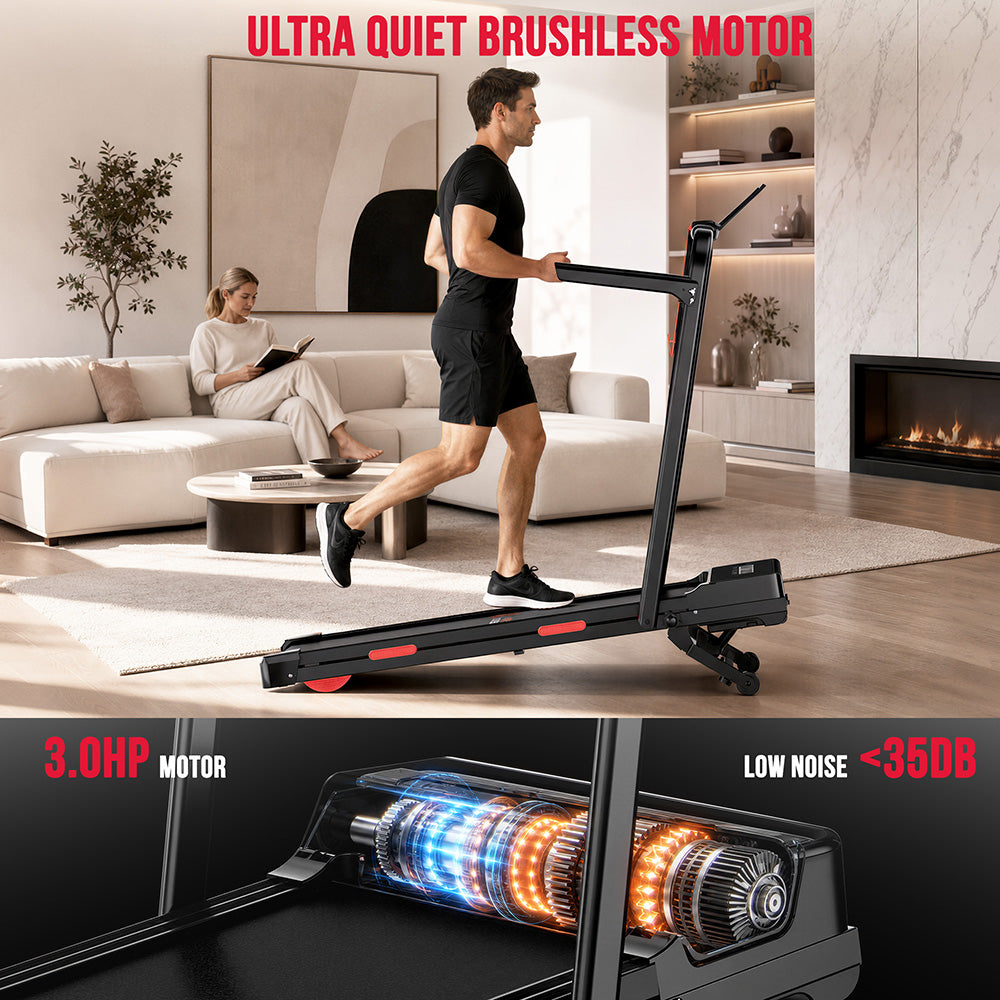 Treadmill Y5 with Brushless Motor, 0%-15% Auto Incline
