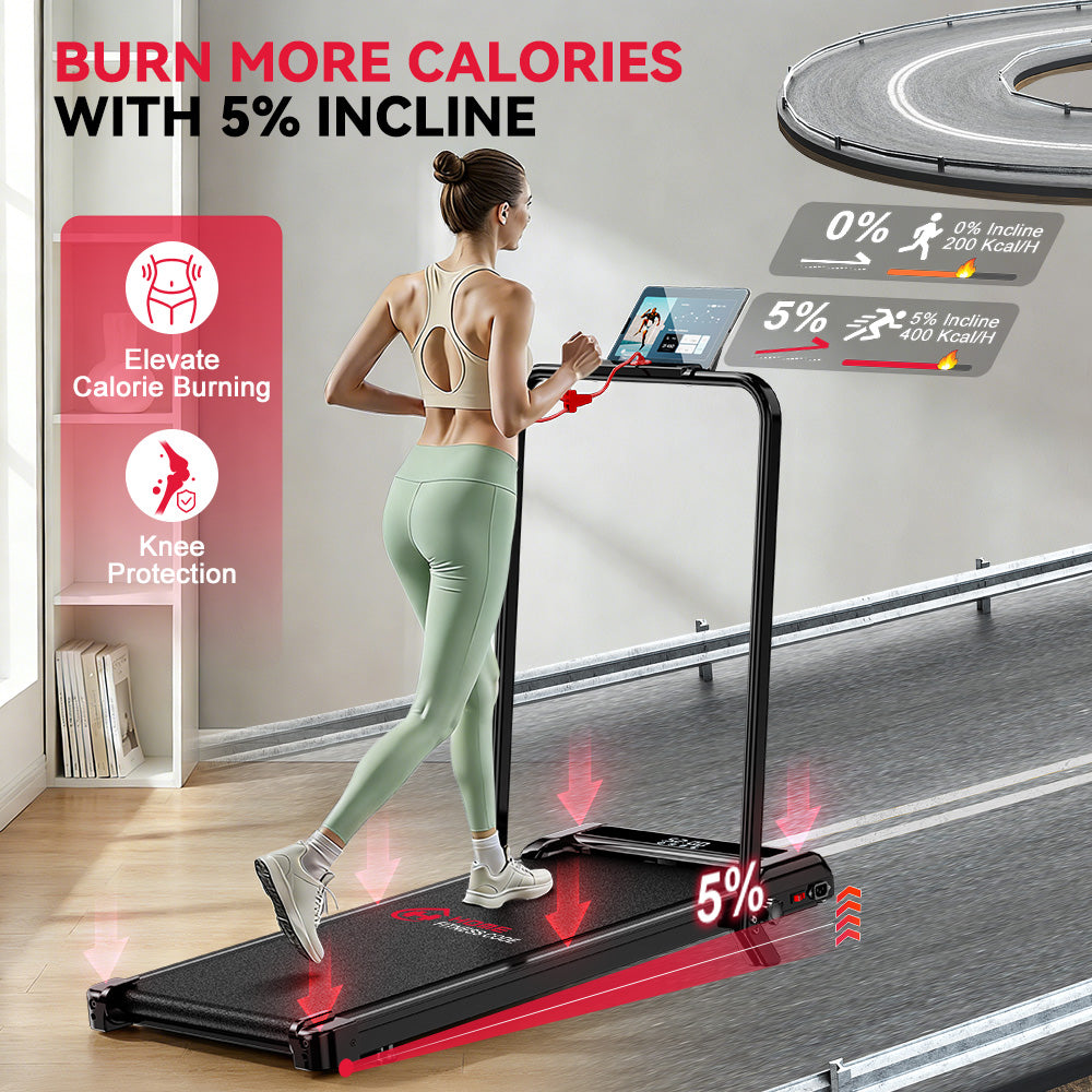 Folding Treadmill Z3 with Brushless Motor, Speed 1-6KM/H, 5% Manual Incline