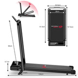 Folding Treadmill Z3 with Brushless Motor, Speed 1-6KM/H, 5% Manual Incline