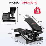 Mini Hydraulic Stepper with Resistance Bands