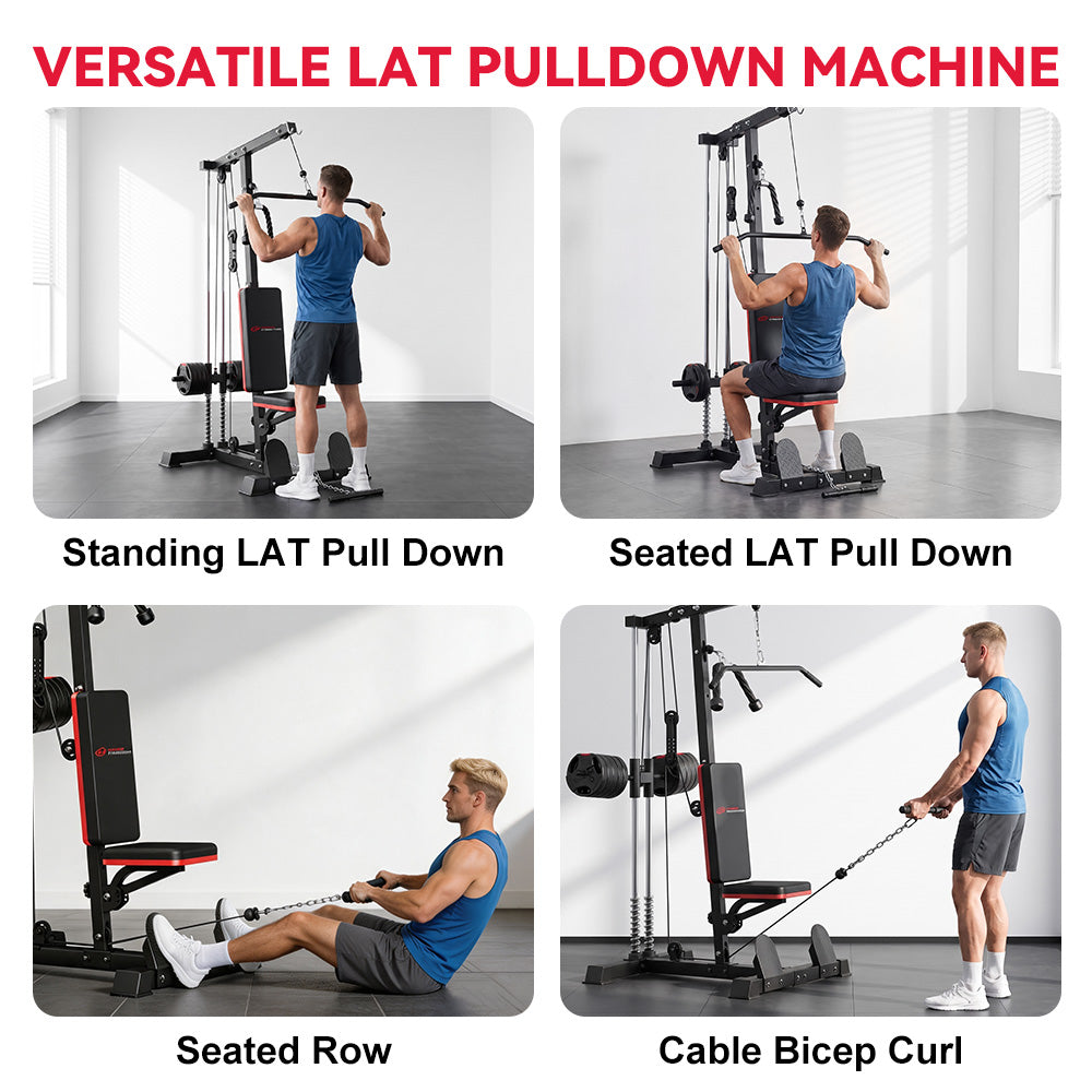 Lat Pulldown & Row Cable Machine