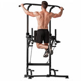 Power Tower Dip Station A1, with Resistance Bands