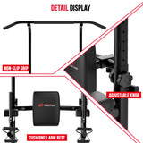 Power Tower Dip Station A1, with Resistance Bands