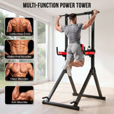 Power Tower Dip Station B1, 12-Level Height Adjustment