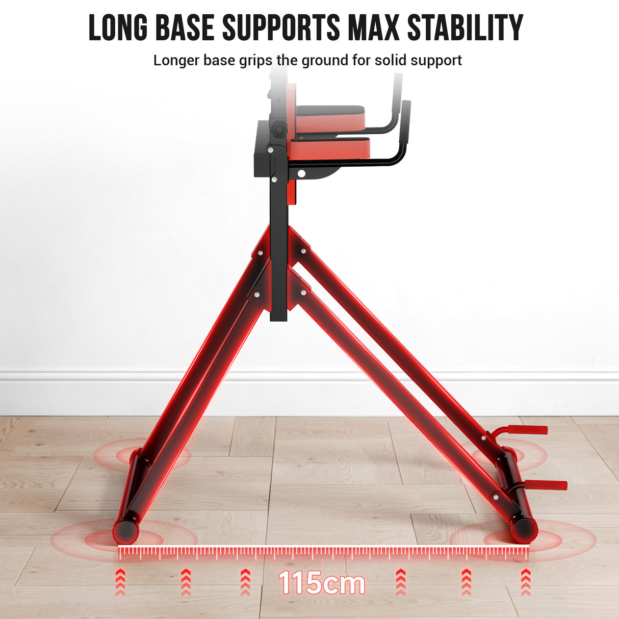 Power Tower Dip Station B1, 12-Level Height Adjustment