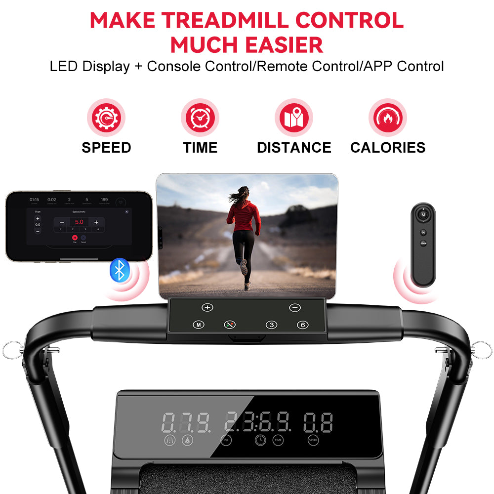 Folding Treadmill Q2 Pro with 5% Manual Incline, Speed 1-10KM/H (New Version)