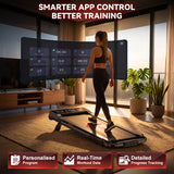 Folding Treadmill Q2 Pro with 5% Manual Incline, Speed 1-10KM/H (New Version)