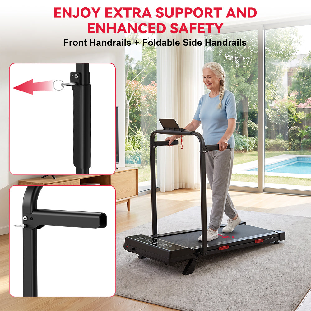 Folding Treadmill Q2 Pro with 5% Manual Incline, Speed 1-10KM/H (New Version)