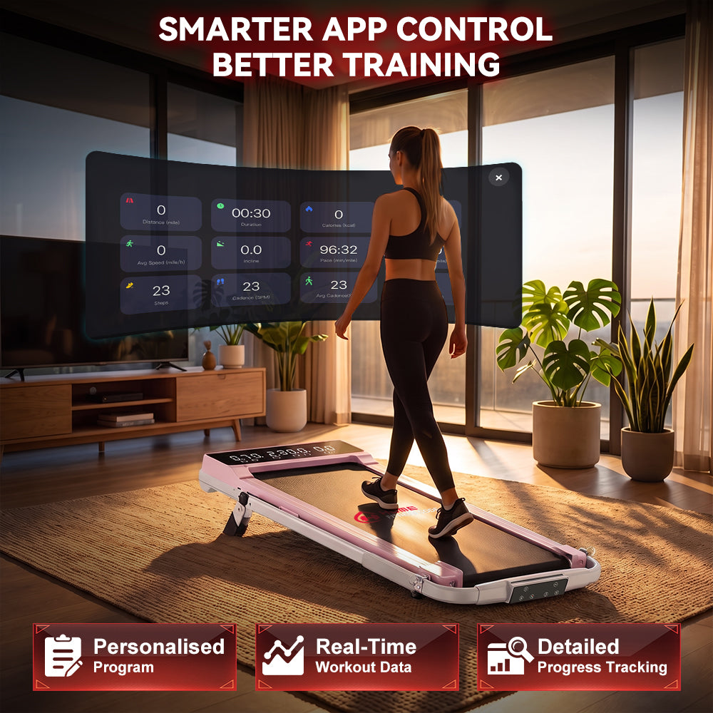 Folding Treadmill Q2 Pro with 5% Manual Incline, Speed 1-10KM/H (New Version)