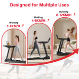 Folding Treadmill Q8, Speed 1-12KM/H, 5% Manual Incline