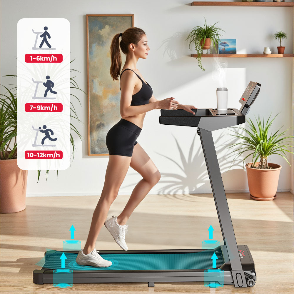 Folding Treadmill Q8, Speed 1-12KM/H, 5% Manual Incline
