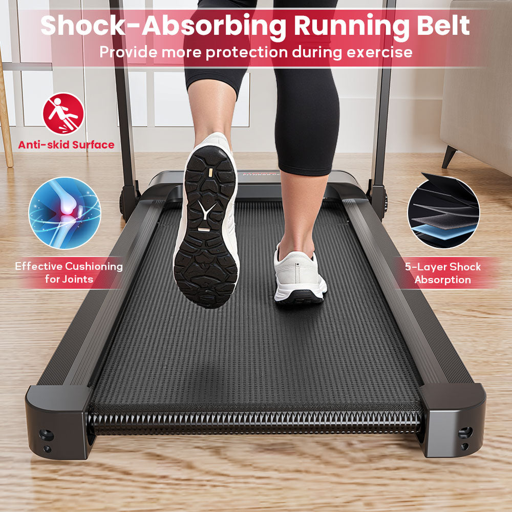 Folding Treadmill Q8, Speed 1-12KM/H, 5% Manual Incline