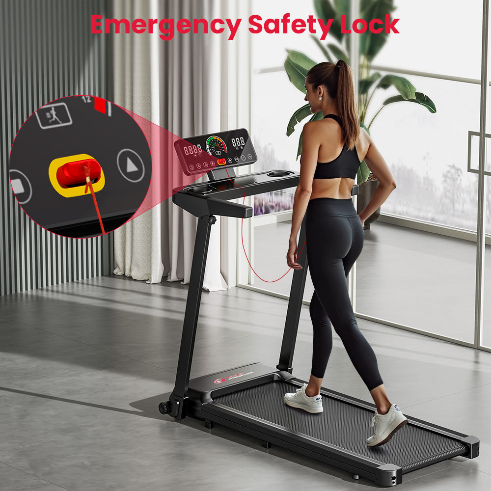 Folding Treadmill Q8, Speed 1-12KM/H, 5% Manual Incline