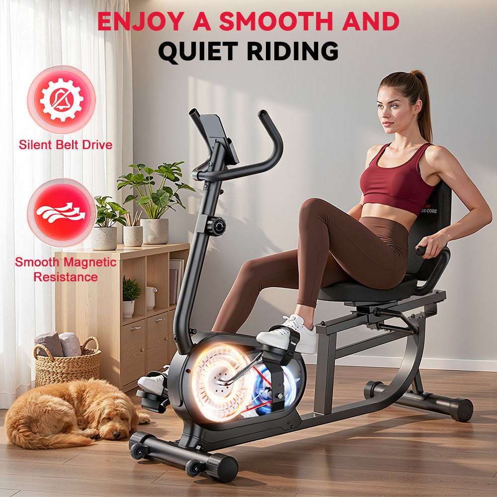 Recumbent Exercise Bike X1, 16-Level Resistance