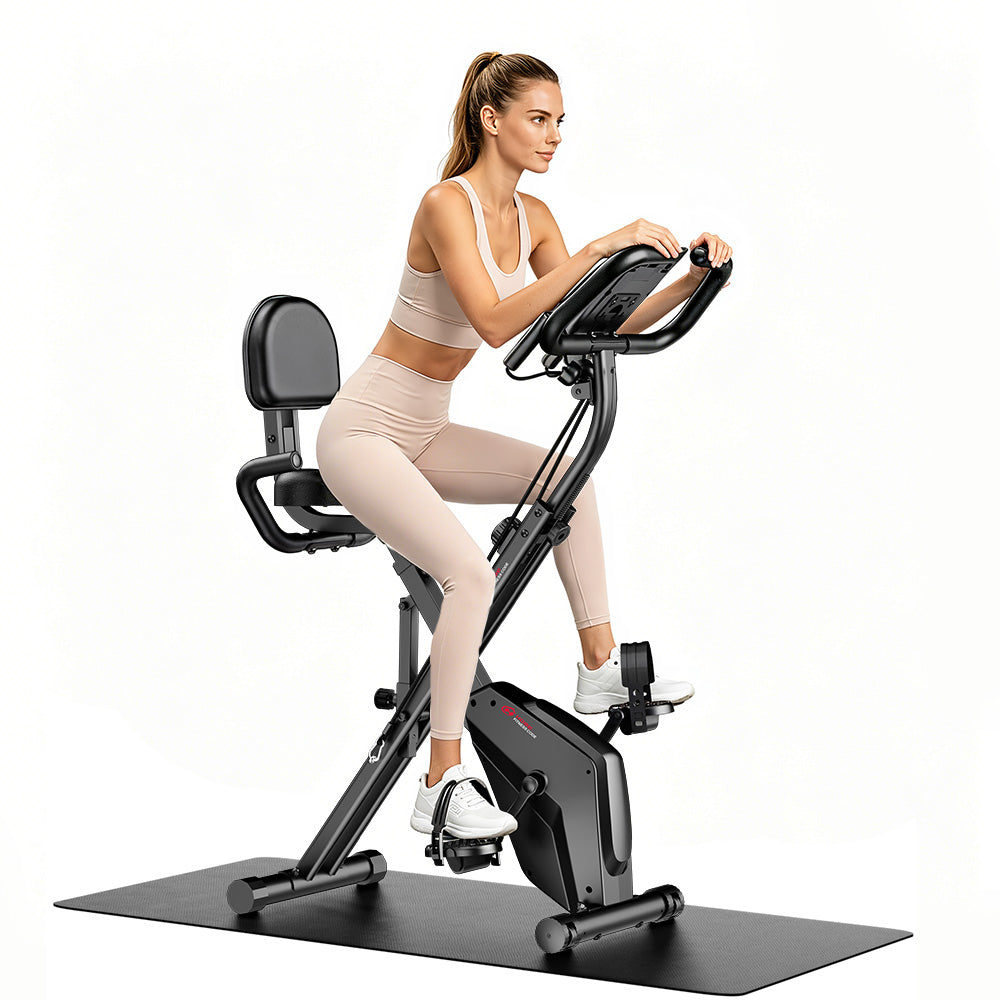Foldable Exercise Bike, Magnetic Resistance