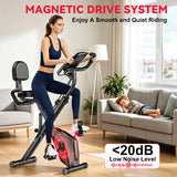 Foldable Exercise Bike, Magnetic Resistance