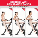 Foldable Exercise Bike, Magnetic Resistance