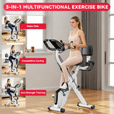 Foldable Exercise Bike, Magnetic Resistance