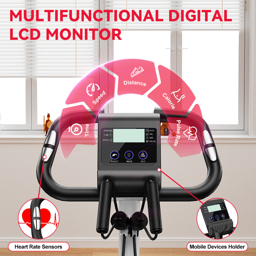 Foldable Exercise Bike, Magnetic Resistance