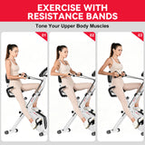 Foldable Exercise Bike, Magnetic Resistance