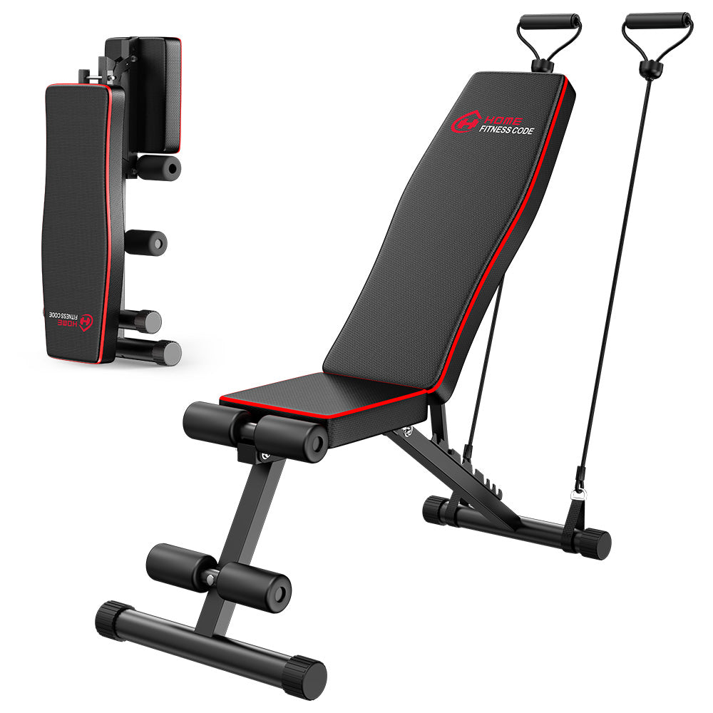 Foldable Workout Bench B1, Backrest Adjustable