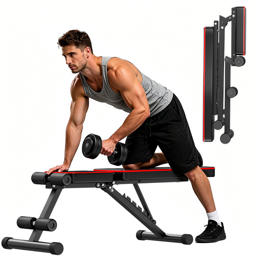 Foldable Workout Bench B1, Backrest Adjustable
