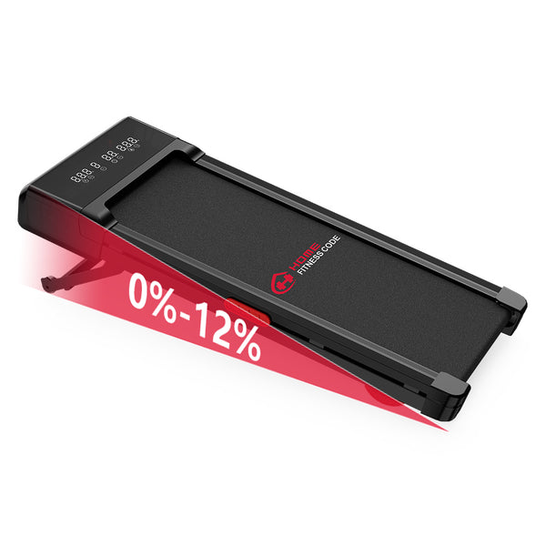 Home Fitness Code Y1 walking pad with 12% automatic incline