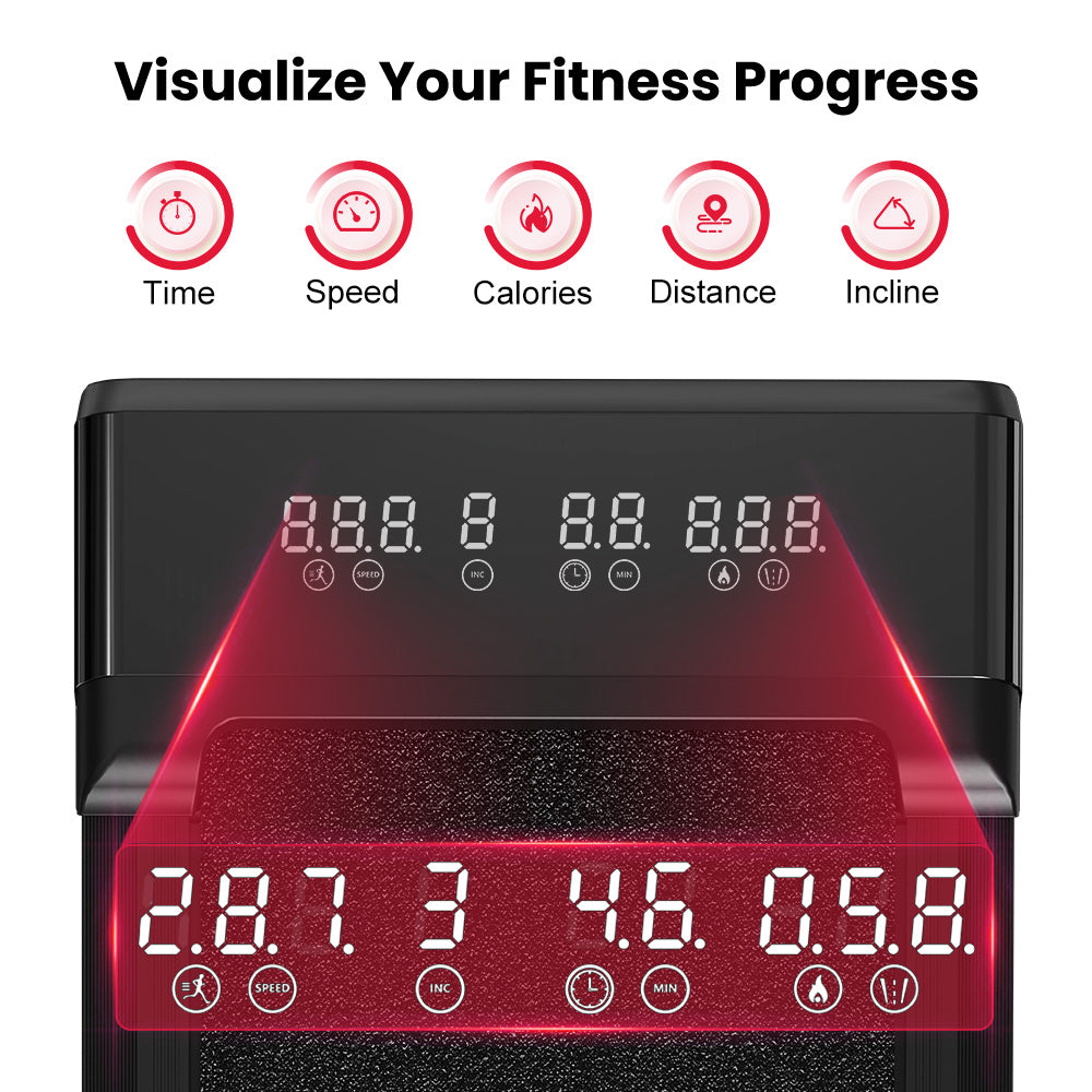 Treadmill Y1 with 0-9% Auto Incline, Speed 1-10KM/H
