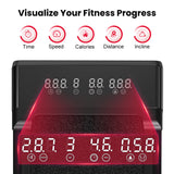 Treadmill Y1 with 0-9% Auto Incline, Speed 1-10KM/H