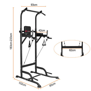 Multifunctional Dip Station Pull Up Bar with Adjustable Height