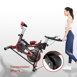 Indoor Cycling Bike Stationary Exercise Bike With LCD Display